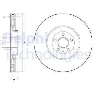 Диск тормознойPRZOD Delphi BG9233C Купить в Украине