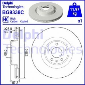 Гальмівний диск Delphi BG9338C