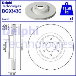 Автозапчасть Delphi BG9343C (фото 1)