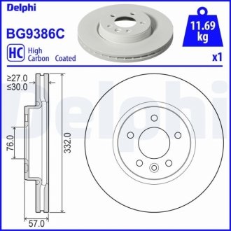 Автозапчастина Delphi BG9386C