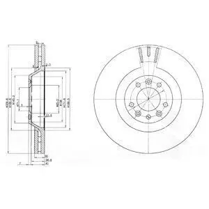 Диск тормозной Delphi BG9844 Купить в Украине