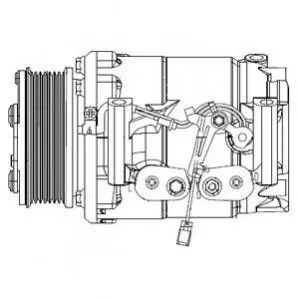 Компресор кондиціонера HONDA CR-V II 2.0 09.01-03.07 Delphi CS20492