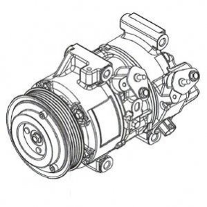 Компрессор кондиционера Delphi CS20495