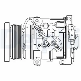 Компрессор кондиционера Delphi CS20508
