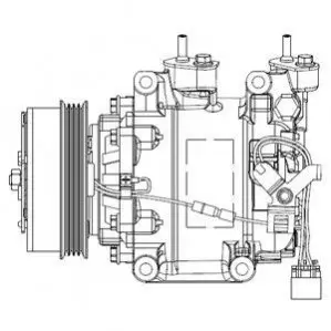Компресор кондиціонера HONDA CR-Z, INSIGHT 1.3H/1.5H 04.09 Delphi CS20515