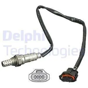 Лямбда-зонд (кількість дротів 4, 520мм) CHEVROLET AVEO, CRUZE, TRAX OPEL ASTRA J, ASTRA J GTC, INSIGNIA A, MOKKA / MOKKA X, ZAFIRA C 1.6/1.8 07.08 Delphi ES2042612B1 Купити в Україні