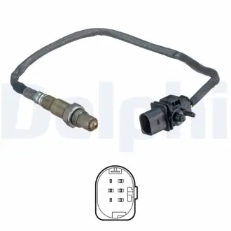 Лямбда-зонд (530мм) ALFA ROMEO 159, BRERA, GT, SPIDER 1.8-2.2 11.03-12.12 Delphi ES2055312B1