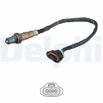 Лямбда-зонд (кількість дротів 4, 420мм) OPEL CORSA C 1.0 06.03-12.09 Delphi ES2063612B1