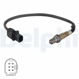 Лямбда-зонд (445мм) NISSAN JUKE, NOTE, NV200, NV200 / EVALIA, PULSAR, QASHQAI II 1.5D 02.10 Delphi ES2111812B1