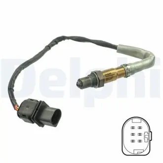 Лямбда-зонд (кількість дротів 6, 490мм) AUDI A4 ALLROAD B8, A4 B8, A5, A6 C6, Q5 SEAT EXEO, EXEO ST 2.0D 07.04-05.17 Delphi ES2112412B1