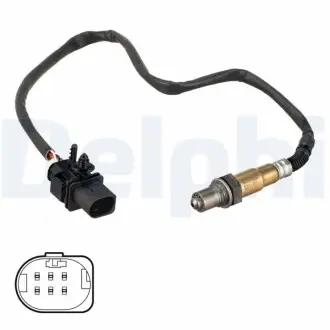 Лямбда-зонд (410мм) FORD C-MAX II, FOCUS II, FOCUS III, GALAXY II, GALAXY MK II, GRAND C-MAX, KUGA II, MONDEO IV, S-MAX 1.6-2.2D 07.04-02.20 Delphi ES2116312B1