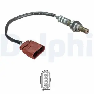 Лямбда-зонд (кількість дротів 4, 500мм) CHEVROLET AVEO / KALOS, SPARK 1.0-1.2LPG 01.04 Delphi ES2118612B1
