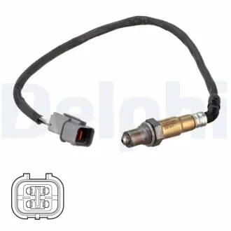 Лямбда-зонд (546мм) HYUNDAI ACCENT IV, ELANTRA V, I20 I, I30, IX20, VELOSTER KIA CARENS III, CEE'D, CERATO II, CERATO III, PRO CEE'D, RIO III, SOUL I, SOUL II, VENGA 1.4-1.6LPG 10.07 Delphi ES2118912B1