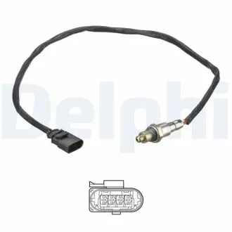 Лямбда-зонд (кількість дротів 4, 685мм) AUDI A3 SEAT LEON, LEON SC, LEON ST SKODA OCTAVIA III VW GOLF SPORTSVAN VII, GOLF VII, TOURAN 1.2 08.12-08.20 Delphi ES2119212B1 Купити в Україні