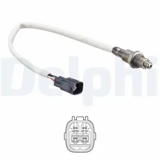 Лямбда-зонд (кількість дротів 4, 275мм) TOYOTA AYGO, YARIS 1.0 12.10 Delphi ES2124312B1 Купити в Україні