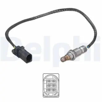 Лямбда-зонд (551мм) AUDI A1 SEAT IBIZA IV, IBIZA IV SC, IBIZA IV ST, TOLEDO IV SKODA FABIA III, FABIA III PRAKTIK, RAPID VW POLO V 1.4D/1.6D 02.14-12.22 Delphi ES2124612B1