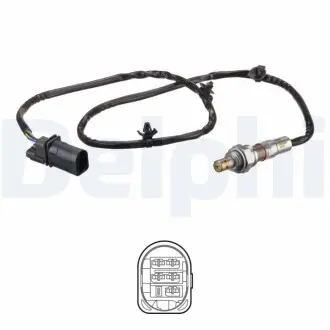 Лямбда-зонд (кількість дротів 5, 890мм) OPEL CORSA D 1.3D 07.06-08.14 Delphi ES2128912B1