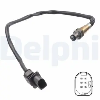 Лямбда-зонд (611мм) HYUNDAI I30, TUCSON KIA CARENS IV, CEE'D, PRO CEE'D, SOUL II, SPORTAGE III, SPORTAGE IV 1.6 06.10 Delphi ES2130412B1