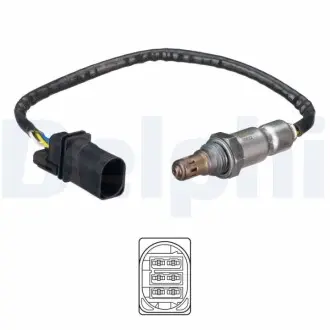 Лямбда-зонд (кількість дротів 5, 360мм) FIAT DUCATO 2.3D 08.06 Delphi ES2131412B1 Купити в Україні