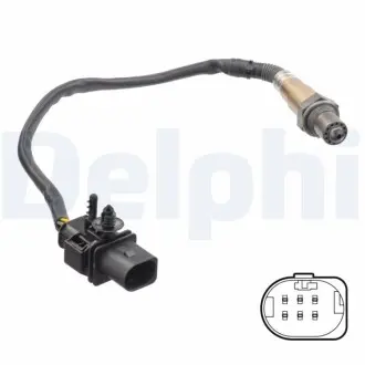 Лямбда-зонд (400мм) HYUNDAI ACCENT III, GETZ, GRANDEUR, I30, MATRIX, SANTA FÉ II, SONATA V, TUCSON 1.5D/2.0D/2.2D 07.04-05.13 Delphi ES2131812B1