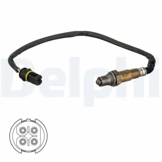 Лямбда-зонд (471мм) SMART CABRIO, CITY-COUPE, CROSSBLADE, FORTWO, ROADSTER 0.6/0.7 07.98-01.07 Delphi ES2134412B1 Купити в Україні