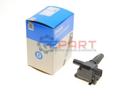 Котушка запалювання HYUNDAI H-1, H-1 / STAREX, HIGHWAY, SANTA FÉ I, SONATA IV, TRAJET KIA MAGENTIS I, SORENTO I 2.0/2.4 06.97-06.09 Delphi GN1030312B1 Купити в Україні