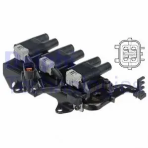 Котушка запалювання HYUNDAI TUCSON KIA SPORTAGE II 2.0/2.7 08.04-11.10 Delphi GN1046212B1 Купити в Україні