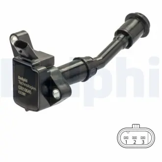 Котушка запалювання FORD C-MAX II, FOCUS III, GALAXY III, GRAND C-MAX, KUGA II, MONDEO V, S-MAX FORD USA ESCAPE, FUSION 1.5 09.13 Delphi GN1064512B1 Купити в Україні