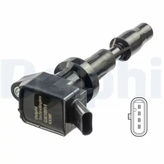 Котушка запалювання HYUNDAI IONIQ, KONA KIA CEED, NIRO, NIRO I, XCEED 1.6H 03.16 Delphi GN1091412B1 Купити в Україні
