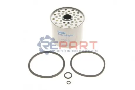 Фото Фільтр паливний Fiat Ducato 1.9/2.4D/2.5TD 94-02 (з к-том прокладок) Delphi (HDF296) зображення 1