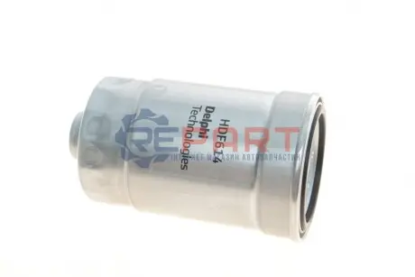 Паливний фільтр HYUNDAI ACCENT IV, ELANTRA III, ELANTRA IV, ELANTRA V, H-1 CARGO, H-1 TRAVEL, H100, HIGHWAY, I10 I, I20 ACTIVE, I20 I, I20 II, I30, IX35, SANTA FÉ I, TRAJET 1.1D-2.5D 03.01 Delphi HDF614 Купити в Україні