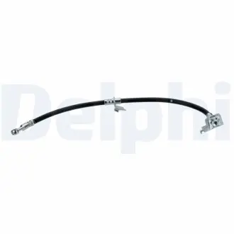 Гальмівний шланг передн Лів (довжина 553мм, M10x1/Banjo) HYUNDAI I20 II 1.0-1.4D 11.14-09.21 Delphi LH7673