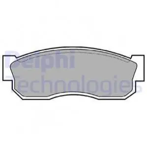 Дисковые тормозные колодки, комплект Delphi LP0261