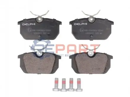 Тормозные колодки, дисковые. Delphi LP0522