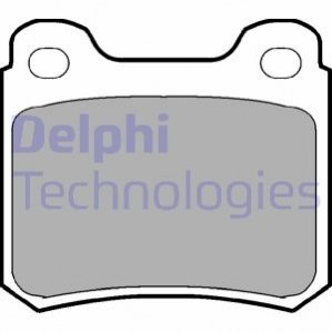 Дисковые тормозные колодки, комплект Delphi LP0915