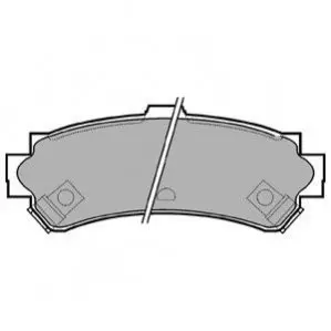Комплект гальмівних колодок задн, NISSAN ALMERA I 1.4-2.0D 07.95-07.00 Delphi LP1012