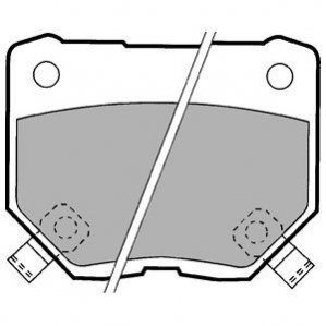 Гальмівні колодки, дискове гальмо.) Delphi LP1057 (фото 1)