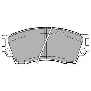 Комплект гальмівних колодок передн, MAZDA B-SERIE, XEDOS 9 2.0-2.5D 07.93-11.06 Delphi LP1063 Купити в Україні