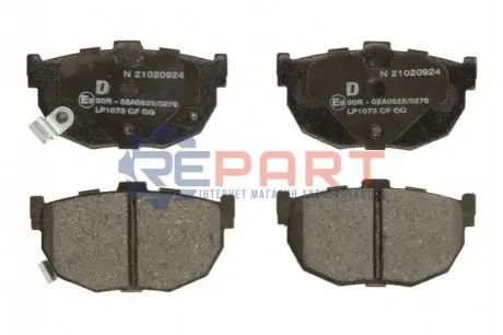 Фото Колодки гальмівні (задні) Hyundai Elantra/Kia Cerato 00- (85.6x46.3) Delphi (LP1073) зображення 1