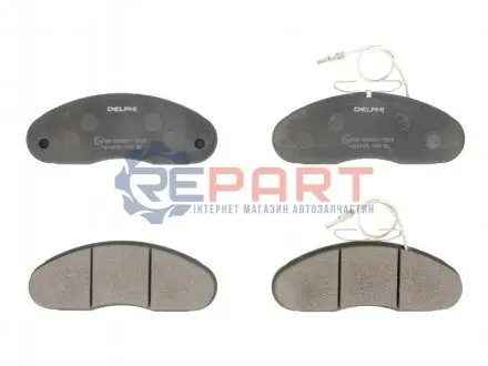 Фото Тормозные колодки, дисковые. Delphi (LP1105) изображение 1
