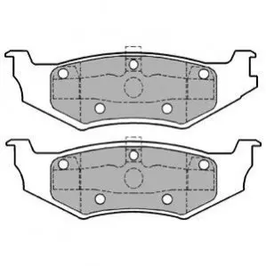 Комплект гальмівних колодок задн, CHRYSLER 300M, CIRRUS, CONCORDE, LE BARON, LHS, NEON, NEON II, PT CRUISER, SARATOGA, SEBRING, STRATUS, VISION, VOYAGER III DODGE AVENGER 1.6-3.8 09.86 Delphi LP1162 Купити в Україні