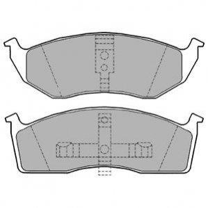 Гальмівні колодки, дискове гальмо (набір) Delphi LP1164 (фото 1)