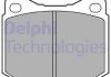 Гальмівні колодки, дискове гальмо (набір) - Delphi LP117 (281698151A, 281698151B, 281698151)