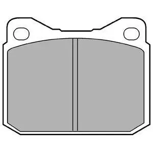 Фото 1 — Колодки гальмівні (передні) MB 123 (W123)/S-class (W126) 76-91 Delphi (LP117) Фото Колодки гальмівні (передні) MB 123 (W123)/S-class (W126) 76-91 Delphi (LP117) зображення 1