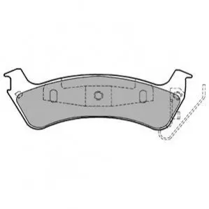 Комплект гальмівних колодок задн, JEEP CHEROKEE, GRAND CHEROKEE I 2.5D-5.9 01.88-09.01 Delphi LP1183 Купити в Україні