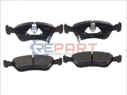 Комплект гальмівних колодок передн, TOYOTA AVENSIS 1.6-2.0D 09.97-02.03 Delphi LP1231