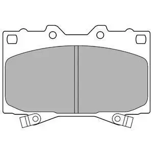 Комплект гальмівних колодок передн, LEXUS LX TOYOTA LAND CRUISER, LAND CRUISER 100, SEQUOIA, TUNDRA 3.4/4.2D/4.7 01.90 Delphi LP1308 Купити в Україні