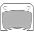 Комплект гальмівних колодок задн, JAGUAR XJ, XJSC PEUGEOT 205 I 1.9-5.3 10.68-03.96 Delphi (LP133) зображення 1