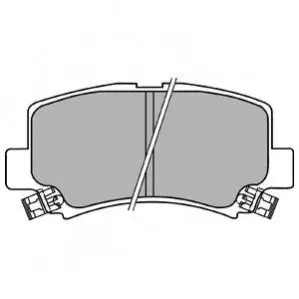 Комплект гальмівних колодок передн, SUZUKI WAGON R+ 1.0/1.2 02.98-05.00 Delphi LP1439