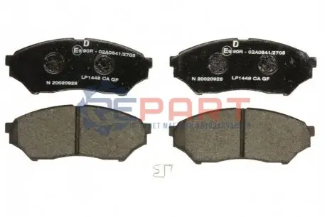 Комплект гальмівних колодок передн, MITSUBISHI PAJERO PININ I 1.8/2.0 10.99-06.07 Delphi LP1448 Купити в Україні